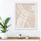 Neutral Ripple White Framed Print Under Plexiglass